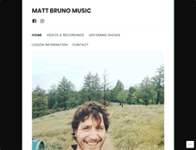 Tablet Screenshot of mattcbruno.com